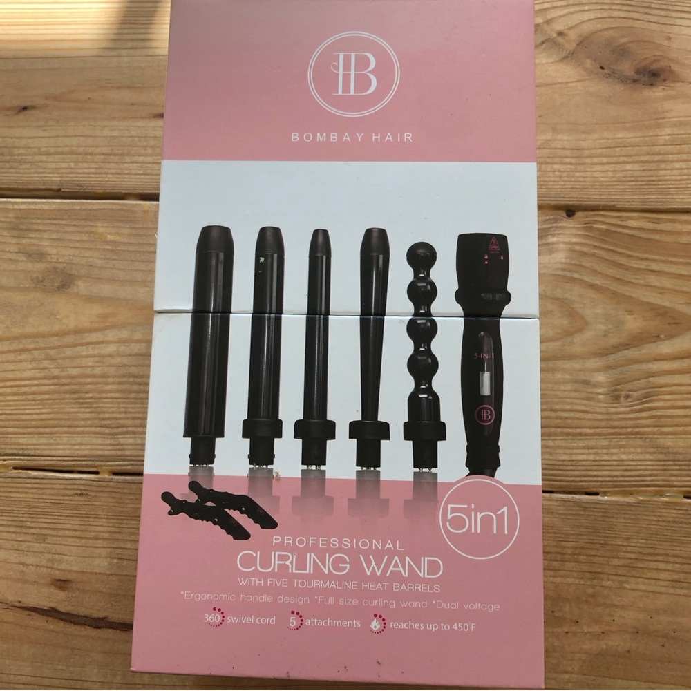 Bombay Hair 5-in-1 Curling Wand
